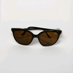 Bolle 527 Acrylex Black Sunglasses w/Amber Lenses France Frame 90s Eyeware Vtg